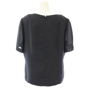 Leilian セットアップ カットソー 半袖 スカート プリーツ ロング 13 紺 SV-0002180 /TK