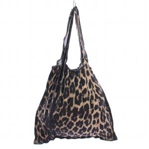LEOPARD MINI BAG レオパードミニバッグ ハンドバッグ トートバッグ プリーツ バイカラー