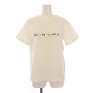 Tシャツ カットソー 半袖 クルーネック 刺繍 38 白 /BM