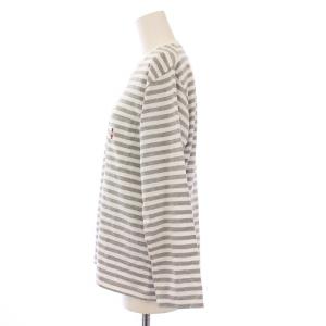 MACKINTOSH PHILOSOPHY MACKINTOSHPHILOSOPHY Buckingham Bear Tシャツ ロンT カットソー 長袖 クルーネック ストレッチ 刺繍 ボーダー柄