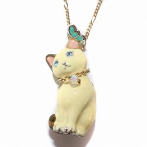 ネックレス ペンダント 猫モチーフ ネコモチーフ チェーン マルチカラー /BB