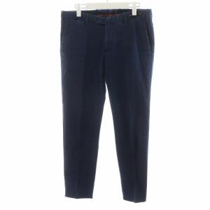 SUPER SLIM FIT STRETCH パンツ ジッパーフライ コットン 48 紺 ネイビー /AN56