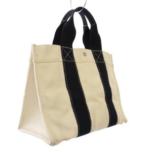 HERMES ボラボラPMトート トートバッグ ハンドバッグ キャンバス アイボリー /TK OH