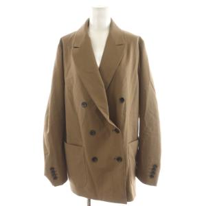 25SS TRストレッチDBジャケット テーラードジャケット ダブル 38 茶 ブラウン 25010220601010
