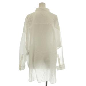Spick&Span 25SS ガーメントダイカシュクールシャツ 25050200204010 長袖 ブラウス F 白 ホワイト