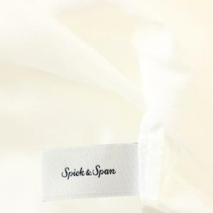 Spick&Span 25SS ガーメントダイカシュクールシャツ 25050200204010 長袖 ブラウス F 白 ホワイト
