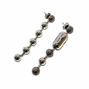 The Monogram Ball Chain ピアス スイング シルバーカラー /KH