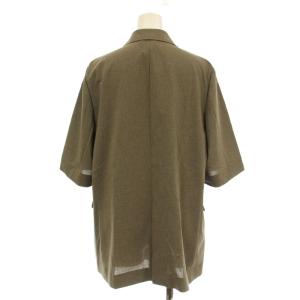 BEAUTY&YOUTH UNITED ARROWS 25SS ハーフスリーブジャケット 1622-144-1153 半袖 テーラードジャケット M 茶 ブラウン