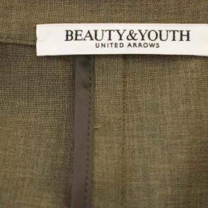 BEAUTY&YOUTH UNITED ARROWS 25SS ハーフスリーブジャケット 1622-144-1153 半袖 テーラードジャケット M 茶 ブラウン