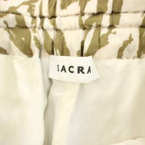 SACRA モダンゼブラパンツ MODERN ZEBRA PANTS ワイドパンツ イージーパンツ ゼブラ柄 38