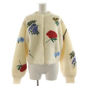 24AW AMANDA MOHAIR KNITTOP カーディガン F ホワイト