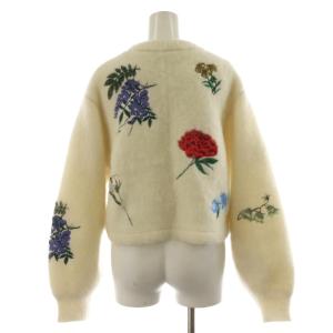 Ameri VINTAGE 24AW AMANDA MOHAIR KNITTOP カーディガン F ホワイト