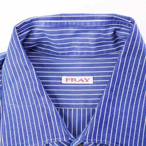 FRAY シャツ 長袖 ストライプ コットン 16 41 青 1038376 /KH