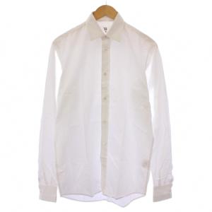 ヨウジヤマモト カジュアルシャツ 長袖 レギュラーカラー 無地 3 白 ホワイト /BB