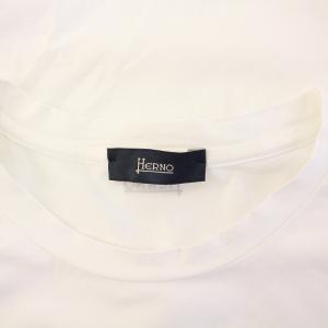 HERNO 23SS NEWヘルノ ストレッチジャージーTシャツ カットソー 半袖 50 白 JG000162U /KH