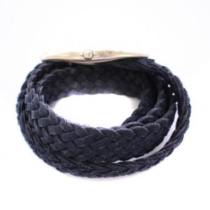 Daniel&Bob ベルト メッシュ レザー 編み込み 黒 ブラック /BB