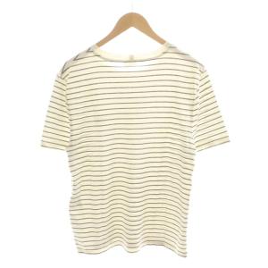 CELINE トリオンフ レギュラー Tシャツ ボーダー M グレー ホワイト 2X66H680I