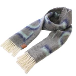 マフラー フリンジ アナグラム グレー F811257X03