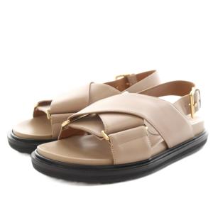 FUSSBETT サンダル 36 ベージュ