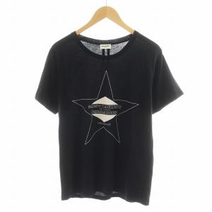 Tシャツ カットソー 半袖 ロゴ パラディウムスタープリント M 黒 ブラック 443418 /AN32