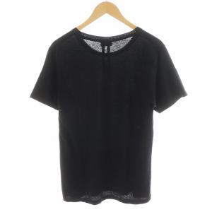 SAINT LAURENT PARIS Tシャツ カットソー 半袖 ロゴ パラディウムスタープリント M 黒 ブラック 443418 /AN32