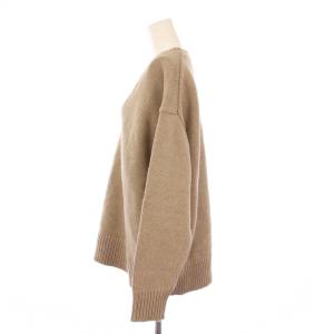 Spick&Span 23AW ローゲージニットVネックプルオーバー セーター 長袖 ウール F ベージュ 23080200653040