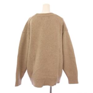 Spick&Span 23AW ローゲージニットVネックプルオーバー セーター 長袖 ウール F ベージュ 23080200653040