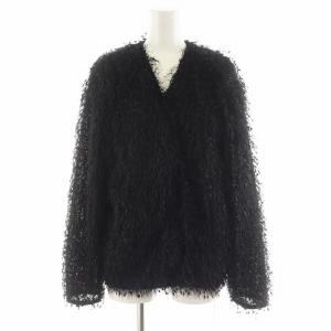 24AW フェザーニットジャケット F 黒 ブラック 24010586730030 /AN30