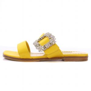 MANOLO BLAHNIK DRAWER別注 TITUBA FLAT JEWEL サンダル