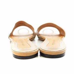 PIPPICHIC 24SS REMY PVC ミュールサンダル ポインテッドトゥ 38 ベージュ /AN3