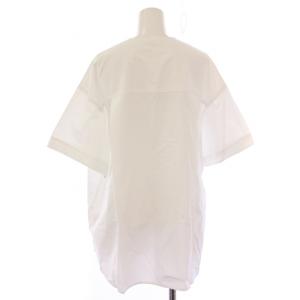 yori スカラップ刺繍サマーシャツ ブラウス 半袖 クルーネック 38 白 ホワイト YR2221-064SM-3