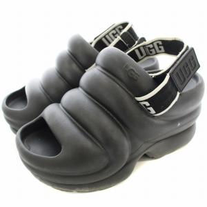 wwYeah アーイヤー 厚底 ラバー サンダル ストラップ W5 黒 ブラック /G