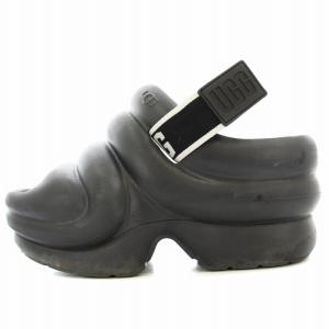 UGG wwYeah アーイヤー 厚底 ラバー サンダル ストラップ W5 黒 ブラック /G