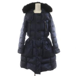 ダウンコート ファー M ネイビー 3998888