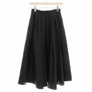 23AW タックボリュームフレアスカート CWFS234091 ロング スカート 36 黒 ブラック /G