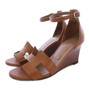 レジェンド ウェッジソールサンダル 35 ブラウン