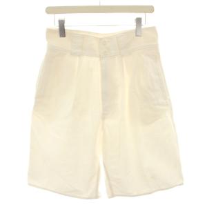 22SS ミリタリー Military ショートパンツ ハーフパンツ ジップフライ 38 白 ホワイト