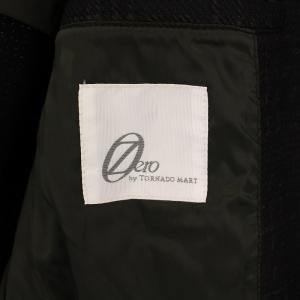 TORNADO MART Zero シャンブレーティーディースタンドコート アウター ミドル丈 ストレッチ チェック柄 L 黒 ブラック