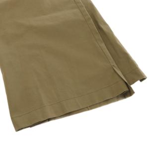 TOGA PULLA コットンヒッコリーストレートパンツ ワイド 38 カーキ タグ付き TP91-FF221 /RR
