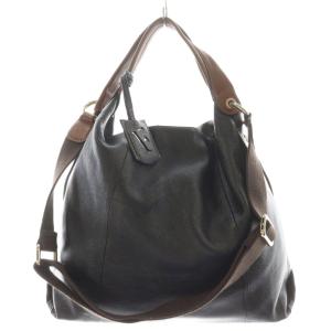 ハンドバッグ ショルダーバッグ 2way レザー 黒 ブラック 茶 ブラウン /AN6