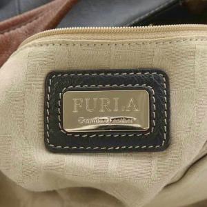 FURLA ハンドバッグ ショルダーバッグ 2way レザー 黒 ブラック 茶 ブラウン /AN6