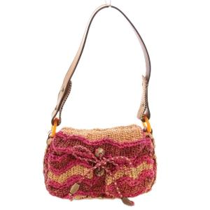 かごバッグ ミニバック ハンドバッグ ピンク /G