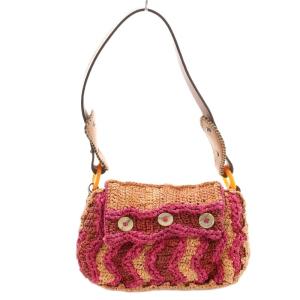 JAMIN PUECH かごバッグ ミニバック ハンドバッグ ピンク /G