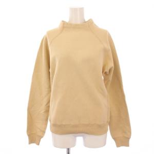 スウェット トレーナー プルオーバー 長袖 モックネック M ベージュ /BM JS