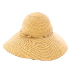 麦わら帽子 ラフィアハット ベージュ /KH