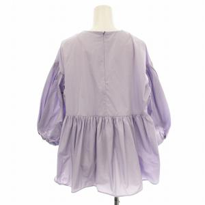 ESTNATION タフタ ギャザーブラウス プルオーバー 12-109-10-080350 シャツ パフスリーブ 五分袖