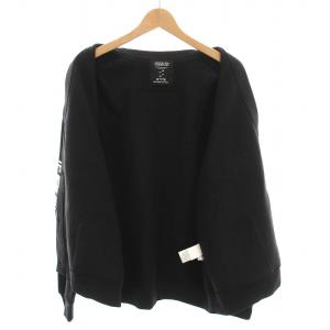 S’YTE PEANUTS ヨウジヤマモト 23AW レターカーディガン スウェット Vネック 裏起毛 黒 UU-T24-045