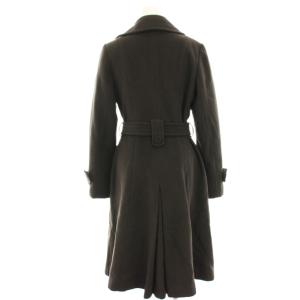 EPOCA チェスターコート アンゴラ ウール混 ロング ベルト 40 茶 ブラウン KN112-939-56 /HN