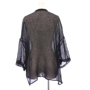 Y's ヨウジヤマモト 22SS LENO CLOTH BOX SHIRT シャツ ブラウス 半袖 オーバーサイズ