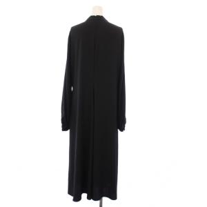 PAUL SMITH タグ付き クレープデジンワンピース 長袖 ロング 46L ブラック 135007 /KH